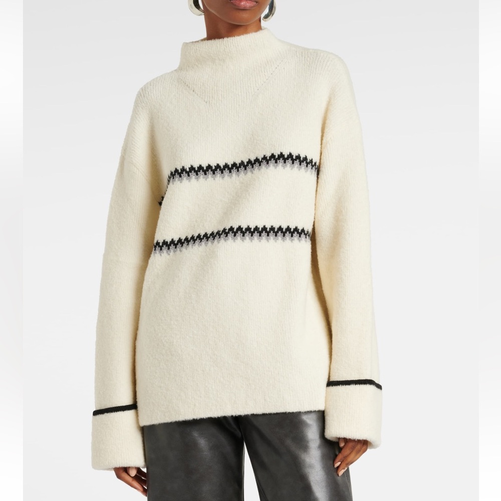 Proenza Schouler Anne Fair Isle wool-blend sweater New - Size Small